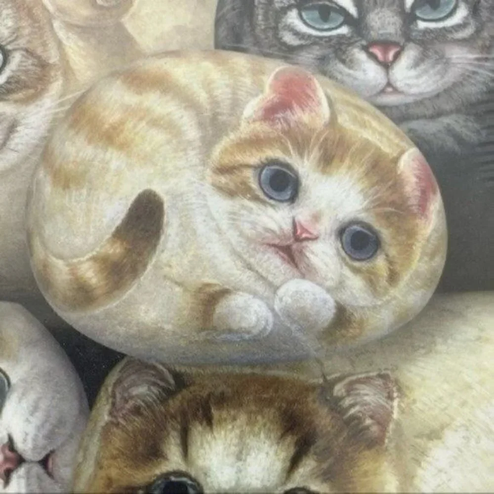 Henry Cats & Friends Cat Coaster ( Set Of 4 ) By Artist Henry Lee Whimsical Gift